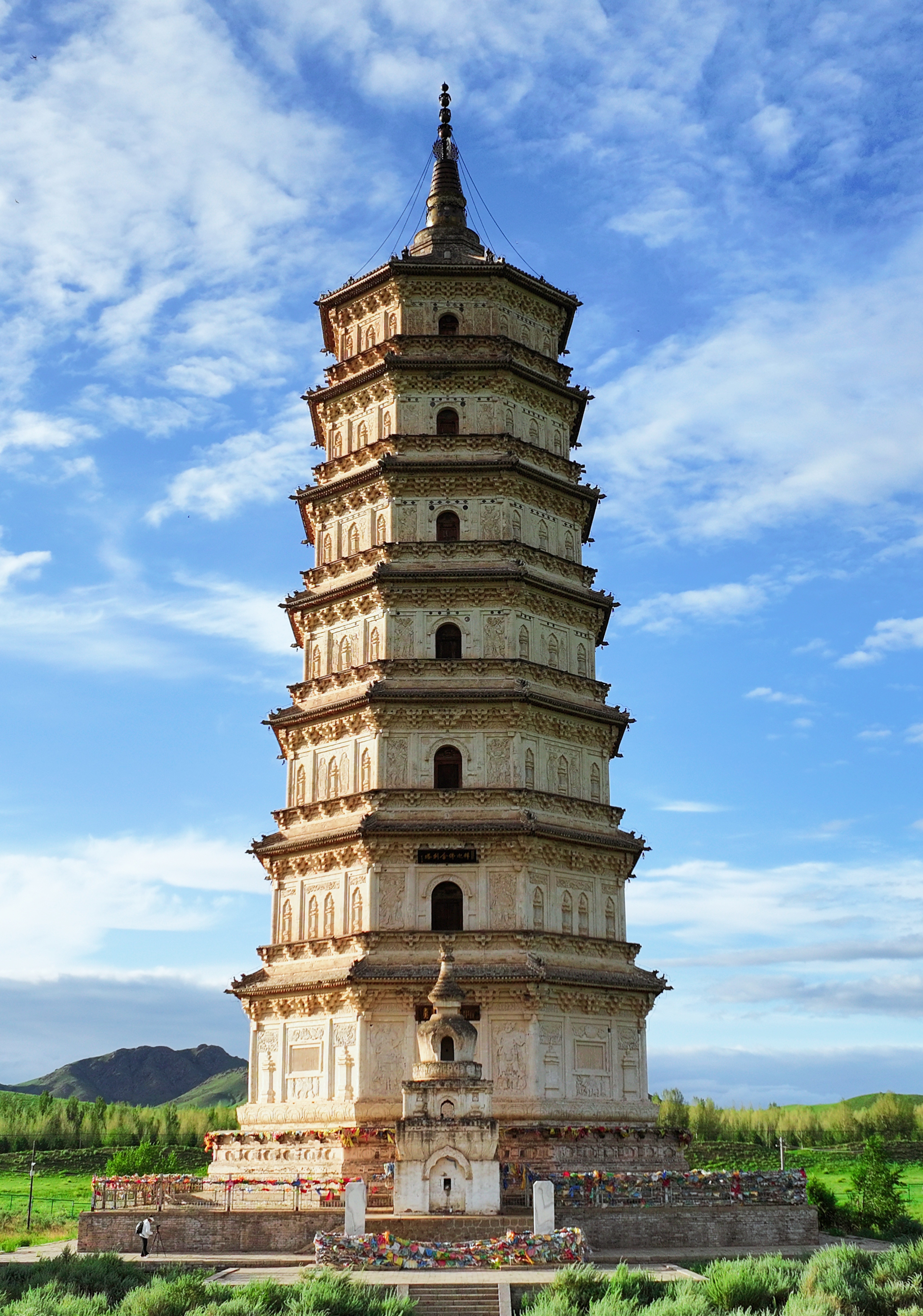 庆州白塔实景图
